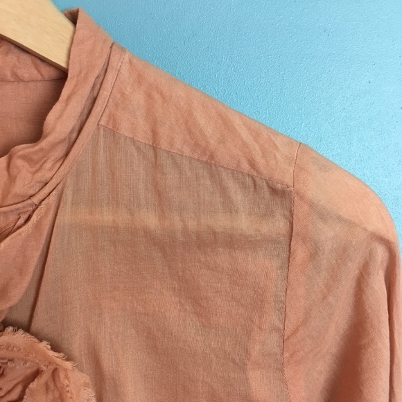 Pinky | Ruffle Button Down with Tie M - Picture 4 of 5